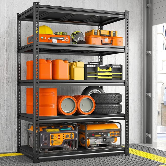 REIBII Garage Shelving 72" H, Storage Shelves Heavy Duty Load 2500 LBS by REIBII