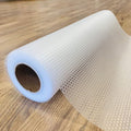 EVALAND Shelf Liners for Kitchen Cabinets Non-Adhesive 17.7" x 33 FT Clear by EVALAND