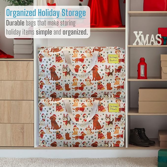 VENO 6 Pack Moving Bags and Large Christmas Decoration Storage Bins - Image 6