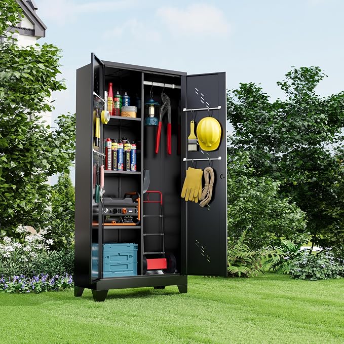 71" Metal Tools Storage Cabinet - Image 7