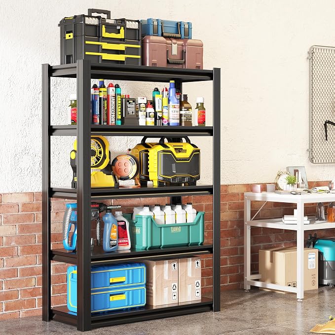62" H Garage Shelving, Heavy Duty Storage Shelves, Garage Storage Shelves by Unknown