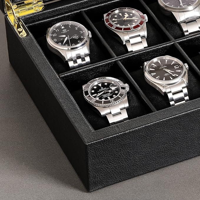 ROTHWELL 10 Slot Leather Watch Box - Image 7