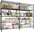 REIBII 1450LBS Metal Shelving Unit Storage Shelves 5 Tier Wire Shelving 58.1''W by REIBII