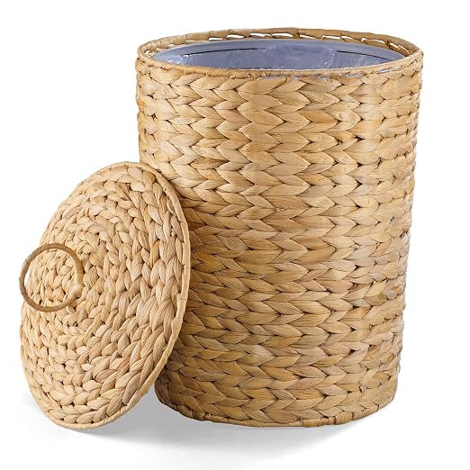 BLUEWEST 3 Gallons Wicker Trash Can by BLUEWEST