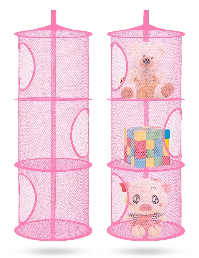 Libeder Mesh Hanging Storage Space Saver Bags Organizer, Foldable Storage by Libeder