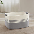 72L Large Laundry Basket with Leather Handles by SunNewt