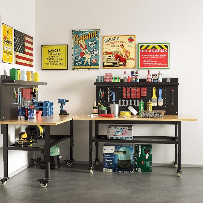 60" Heavy Duty Adjustable Workbench - Image 7