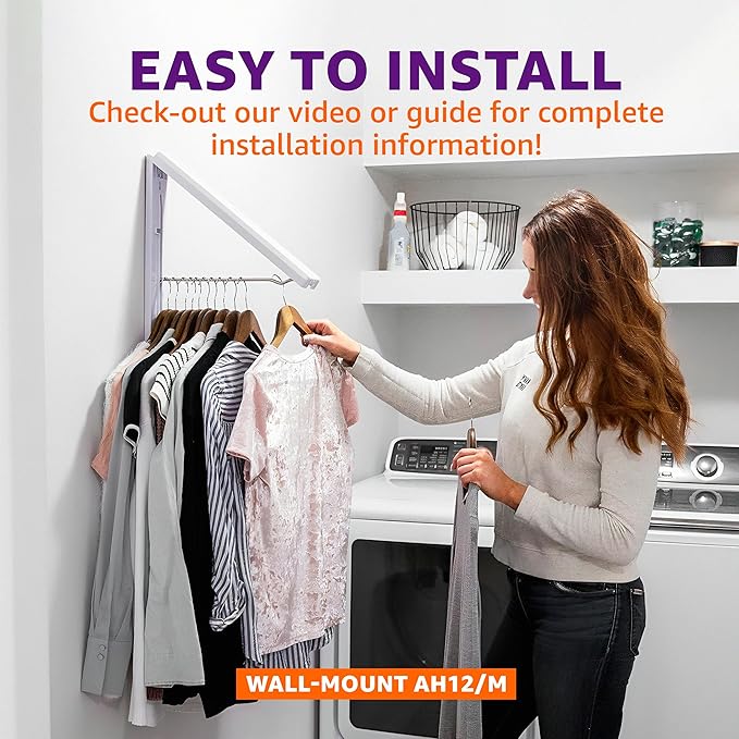 InstaHanger - Wall Mounted Drying Rack - The Original Collapsible Clothes - Image 5