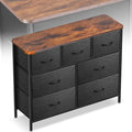 Curved Profile Dresser for Bedroom, Chest of Drawers, 7 Storage Drawers by Sonharlar