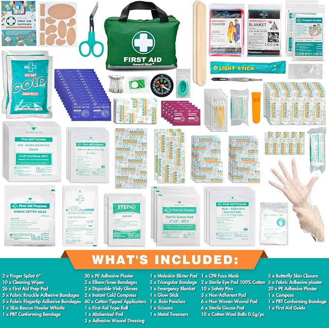 General Medi 210 Piece First Aid Kit- Emergency Kit - Image 2