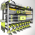 Large Power Tool Organizer Wall Mount, Garage Storage Cordless Tool Organizer by HipidianPowerToolOrganizer