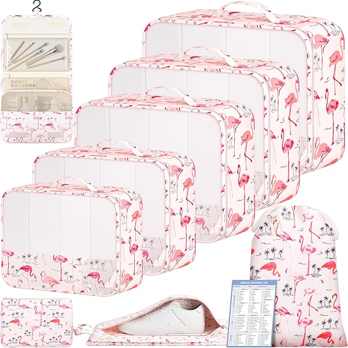 BAGAIL 9 Set Packing Cubes Luggage Packing Organizers by BAGAIL