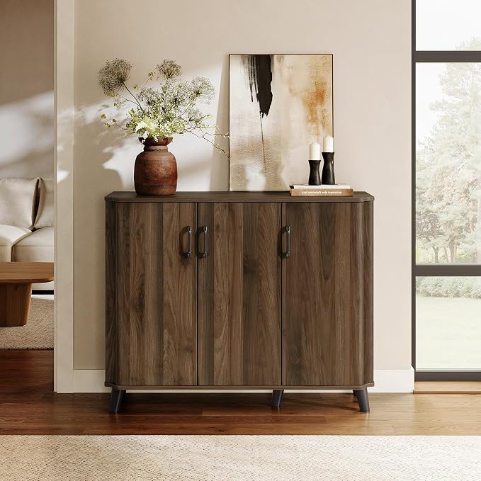 LuxenHome 45" Sideboard Buffet Cabinet - Image 3