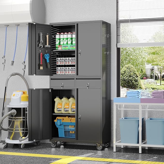 71''H Metal Garage Storage Cabinet - Image 7