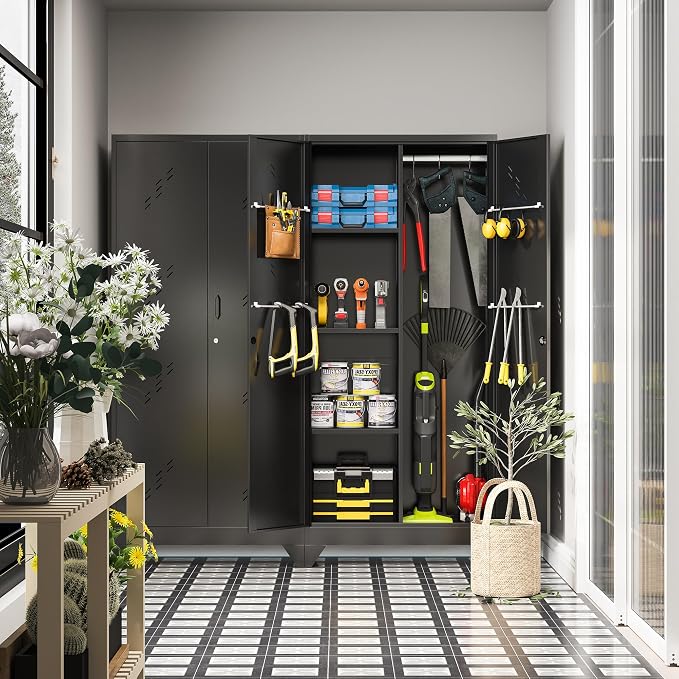 71" Metal Tools Storage Cabinet - Image 6
