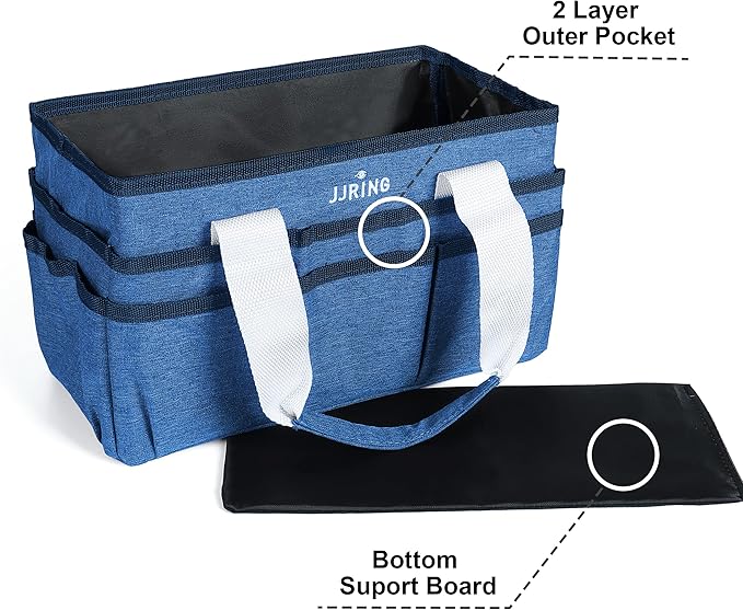 JJRING Craft Organizer Tote Bag, Art Storage Caddy - Image 3