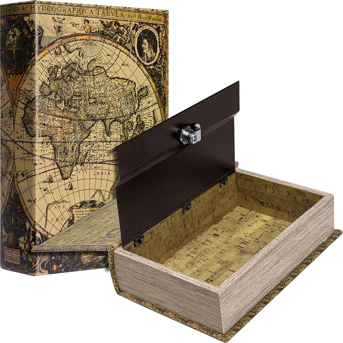Barska Antique Map Book Safe by Barska
