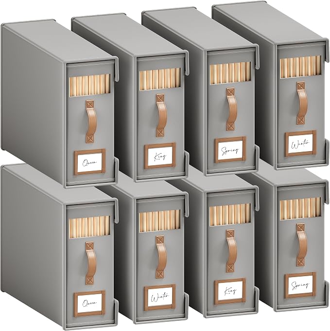 8 Pack Bed Sheet Organizers And Storage by BigPonPon