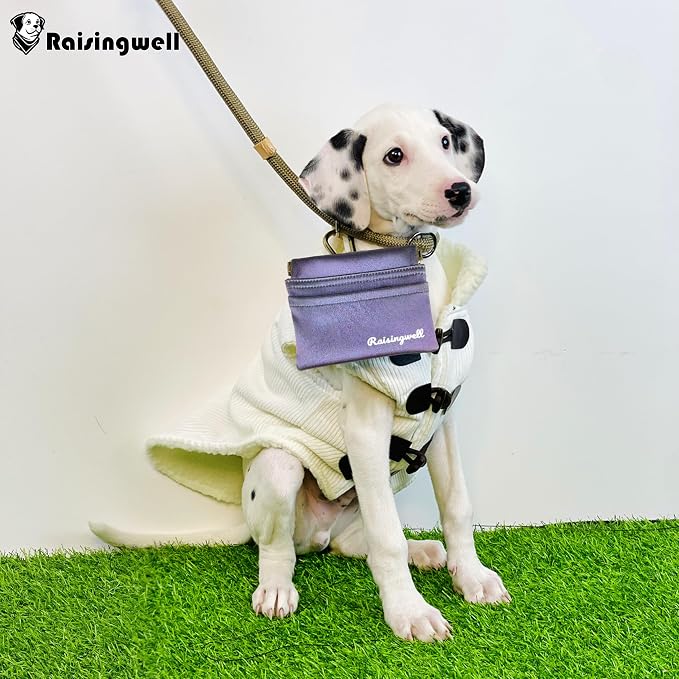 Dog Treat Pouch, Pocket Sized Pet Training Pouch, Hand Free Purple Dog Walking - Image 6