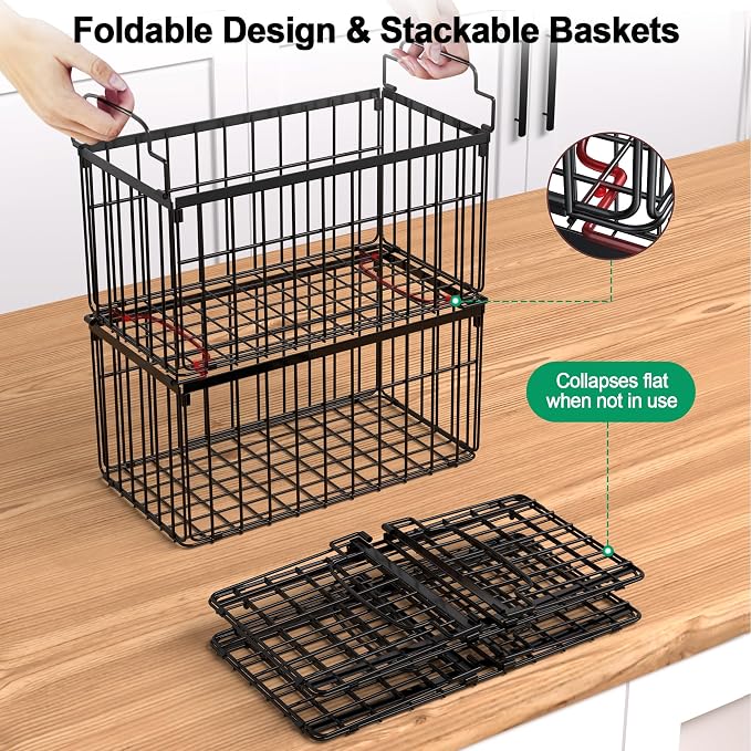 Freezer Organizer Bins, 2 Pack Stackable Deep Chest Freezer Organizer Bins - Image 3
