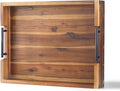 Ottoman Tray, Acacia Wood Serving Tray by RAKYTO