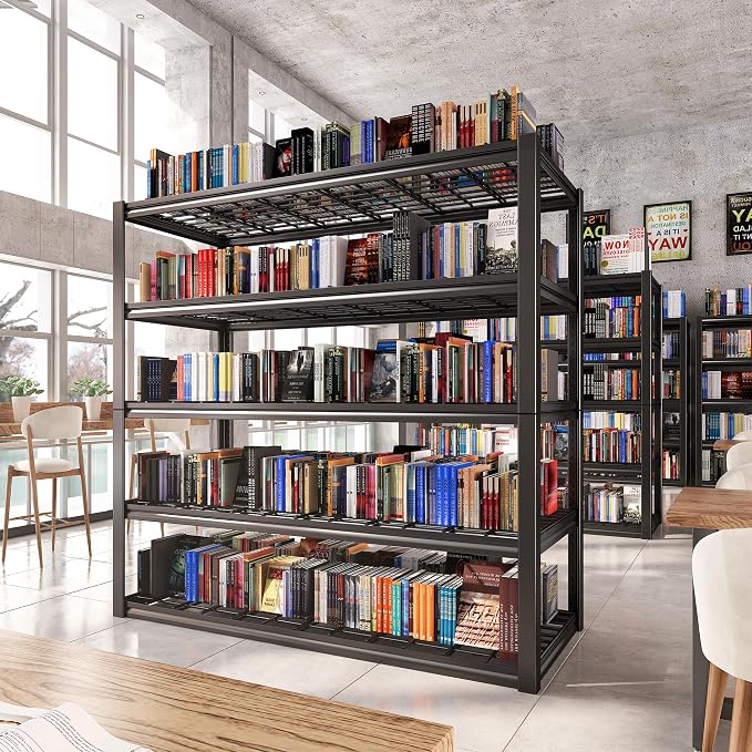 REIBII 48.2''W Garage Shelving Heavy Duty Metal Shelving 3000LBS Storage - Image 8