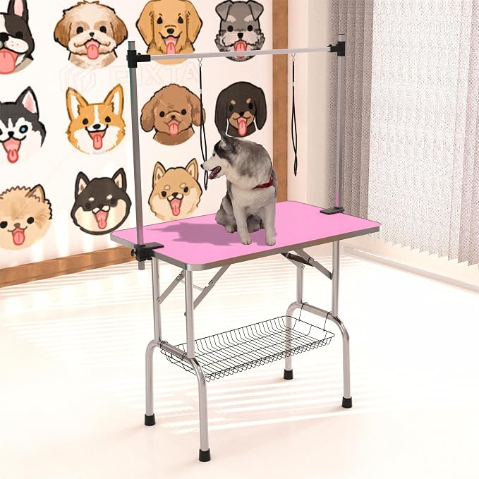 46" Dog Grooming Table Foldable Pet Grooming Tables by TRODEP