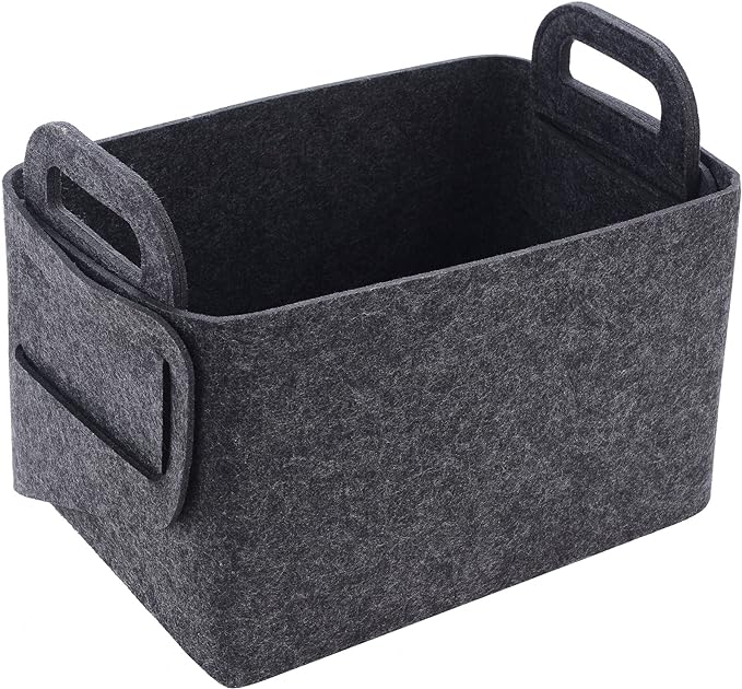 Storage Basket Felt Storage Bin Collapsible& Convenient Box Organizer by Unknown
