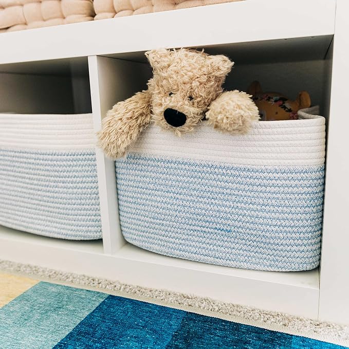 OrganiHaus Set of 3 Woven Storage Baskets - Image 8