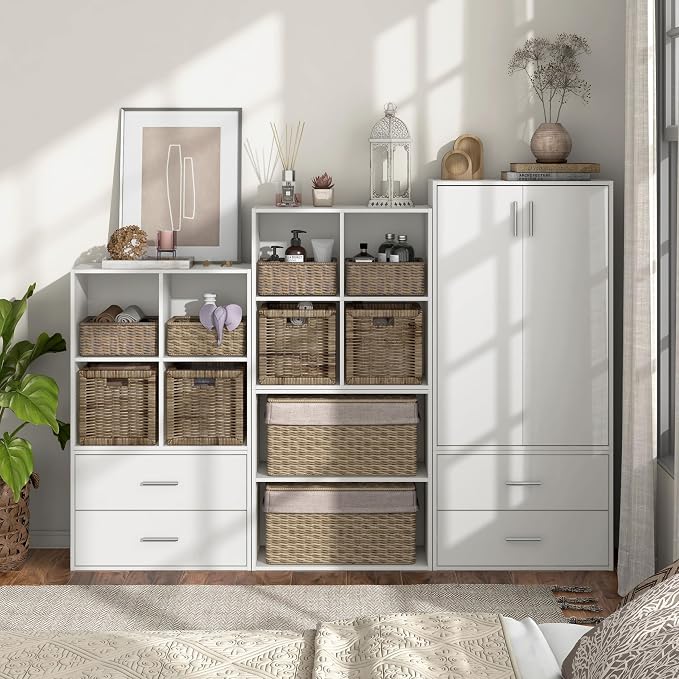 Homes: Inside + Out Apexa 2-Drawer Wooden Stackable Storage Drawers, Small Food - Image 11