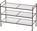 Simple Houseware 3-Tier Stackable Mesh Shoe Rack by SimpleHouseware