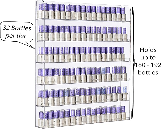 AMT 6 Tier Acrylic Nail Polish Racks - Image 3