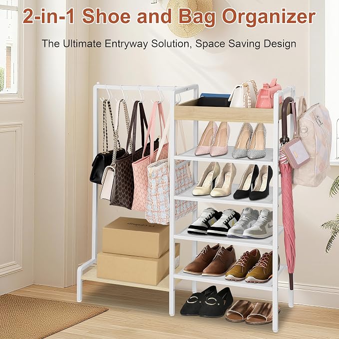 2-in-1 Shoe Rack for Closet - Image 3