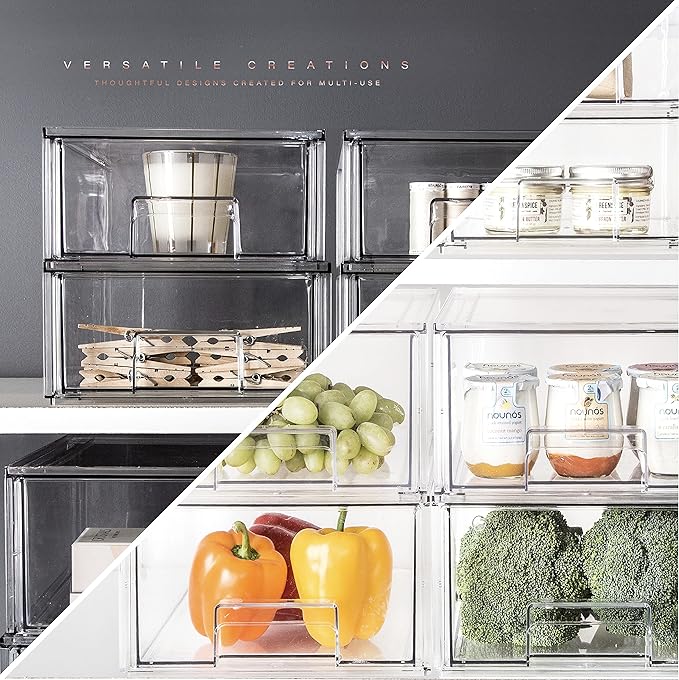 BINO | Stackable Plastic Storage Drawers, Small - Image 5