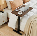 Overbed Table with Hidden Wheels, Height Adjustable Medical Bed Table Hospital by JYouHome