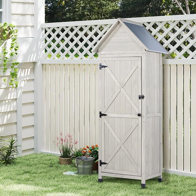 Wooden Outdoor Storage Cabinet - Image 3
