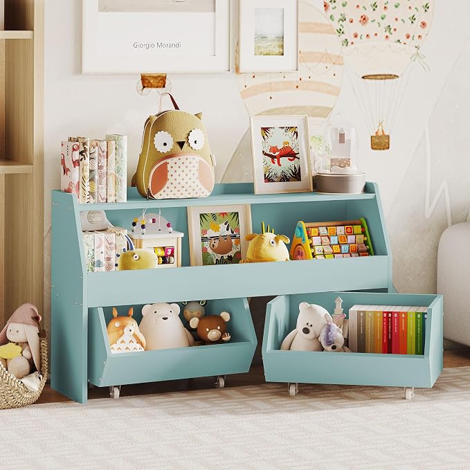 Toy Storage Organizer for Kids, Toy Storage Cabinet by Fulhope