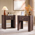23.6" Tall Modern Nightstand Set of 2, Wooden Night Stand by IFGETEnrichYourLivingSpace