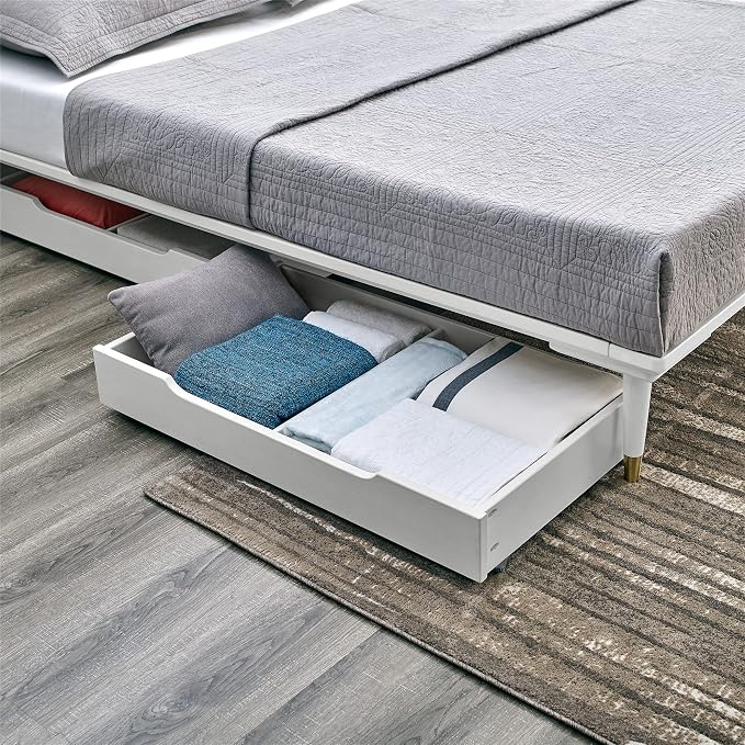 MUSEHOMEINC Solid Wood Under Bed Storage Drawer by MUSEHOMEINC