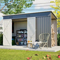 Large Outdoor Storage Shed, Utility Tool Shed by Hohuqeri