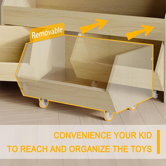 Toy Storage Organizer for Kids, Toy Storage Cabinet - Image 3