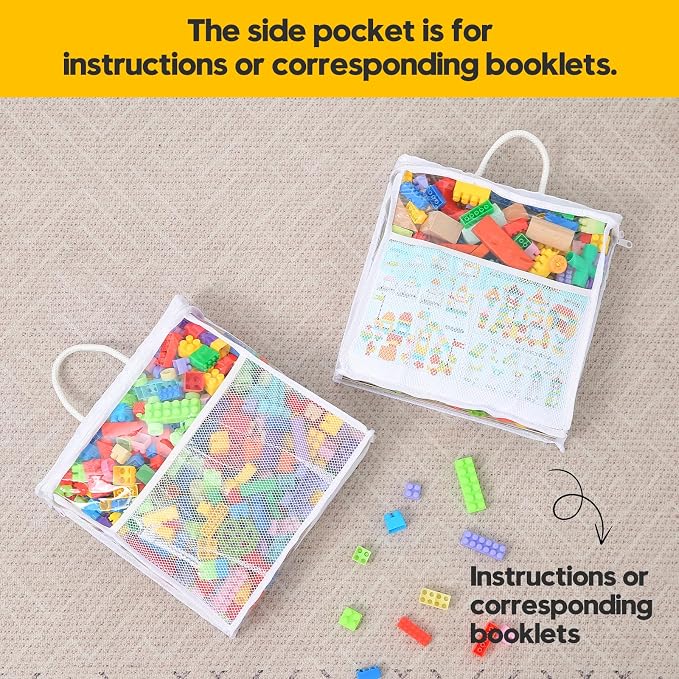 10 PCS Clear Zippered Toy Storage Bags - Image 6