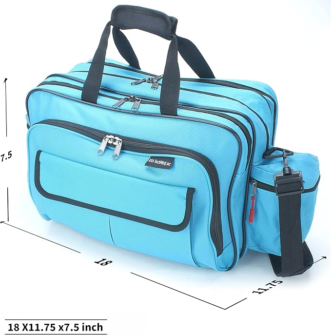 ASA TECHMED Nursing Bag with Compartments – Durable Medical Equipment Shoulder - Image 2