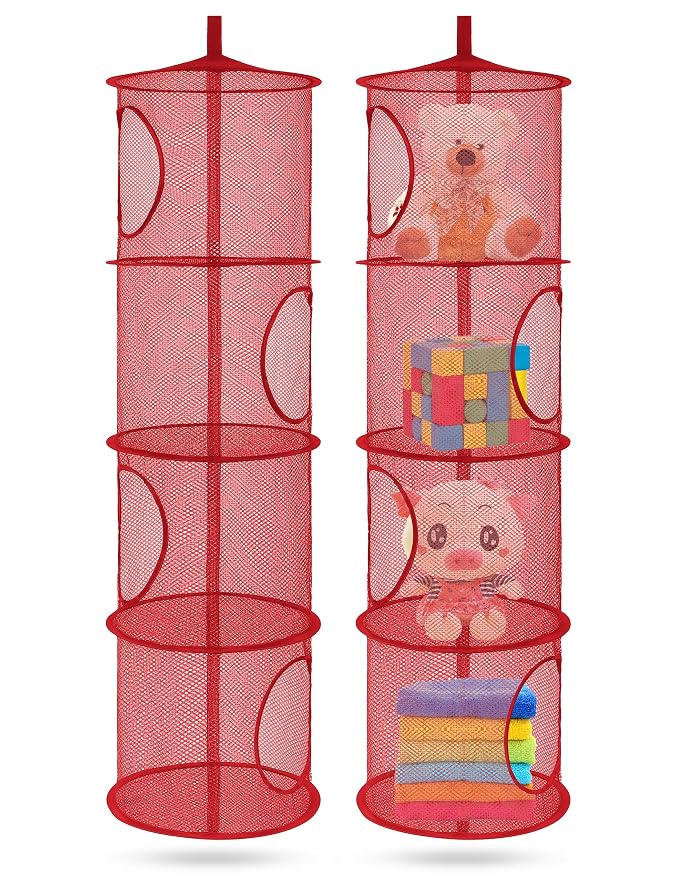 Libeder Stuffed Animal Storage Mesh Hanging Storage Space Saver Bags Organizer by Libeder