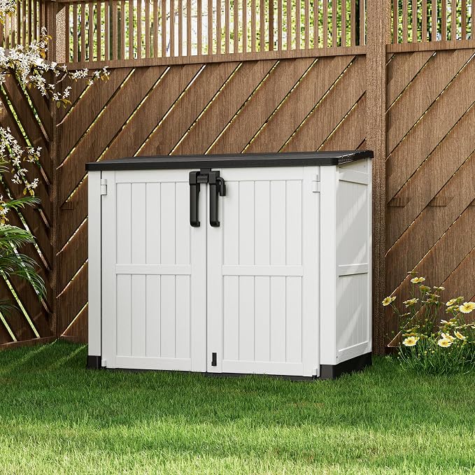 NUNU LAB Outdoor Storage Cabinet 36 Cu.Ft Garden Storage Shed Waterproof - Image 7