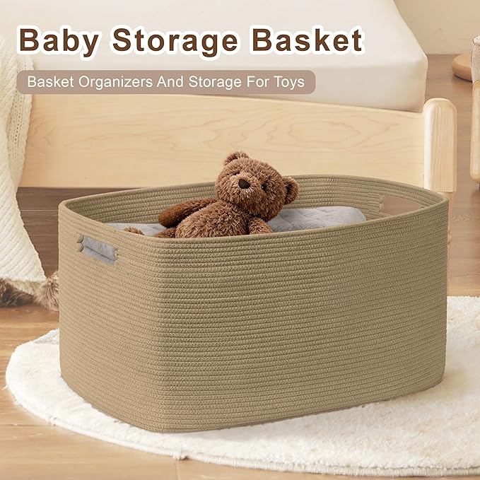 45L Small Wicker Laundry Basket - Image 3