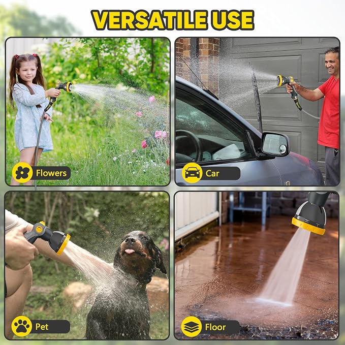 SILVEL 1/2 in x 110 FT Retractable Garden Hose Reel, UV Resistant Heavy Duty - Image 9