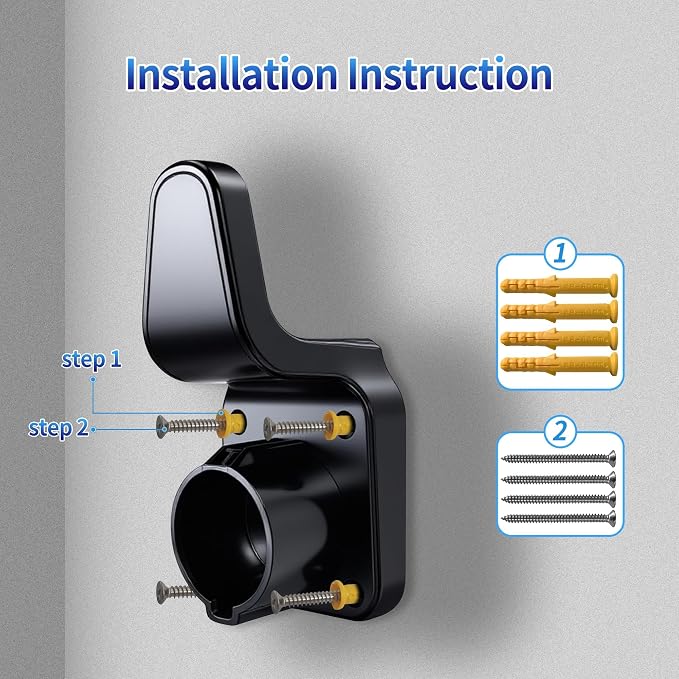 J1772 EV Extension Cable Holder, Level 2 EV Charger Extension Cord Holder - Image 5