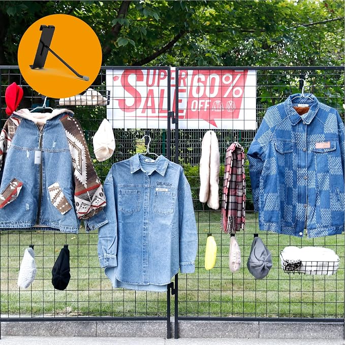HUHOLE Gridwall Hooks 6 Inch, Hook - Image 7