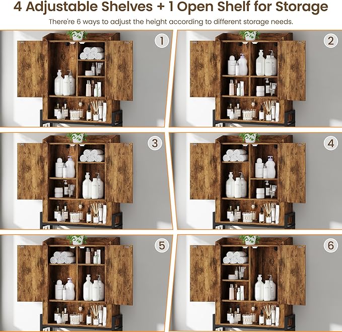 Over The Toilet Storage Cabinet, Over Toilet Organizer - Image 5
